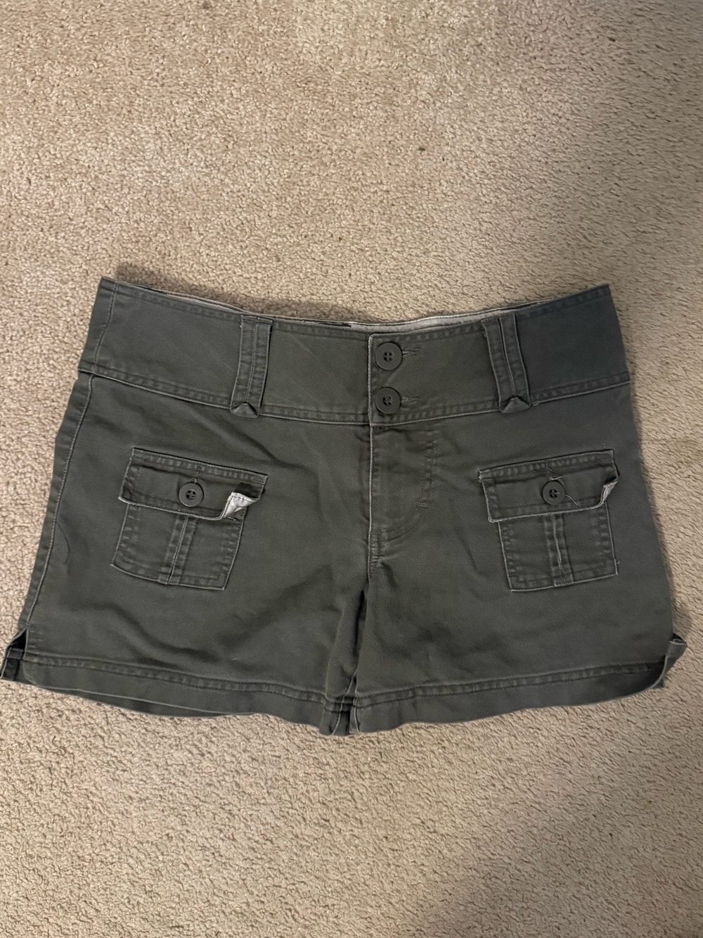 Grey khaki shorts